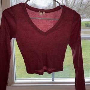 cropped long sleeve tee